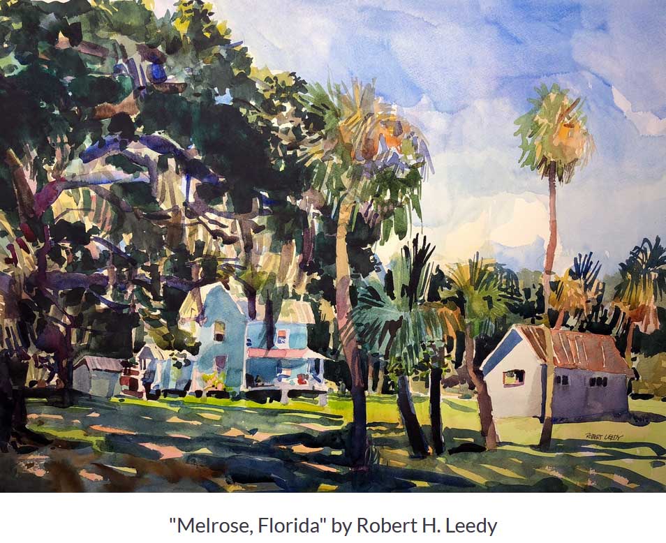 Robert Leedy painting of Melrose